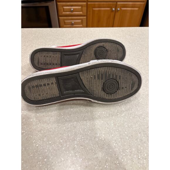 Polo Ralph Lauren Cantor Men's Size 8D Red Canvas Casual Lace Up Sneakers Shoes - Picture 9 of 9